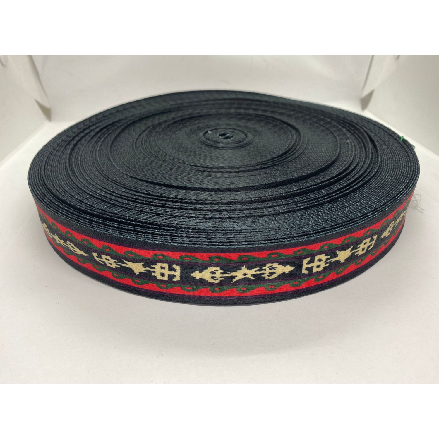 100 Metre Kuru Kafa Desenli Polyester Kolon 4CM