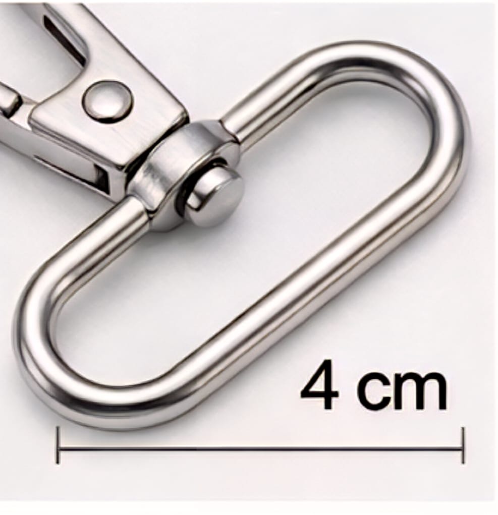 Metal Dönerli Papağan Kanca - 4 cm Çanta ve Anahtarlık Aparatı 10 ADET