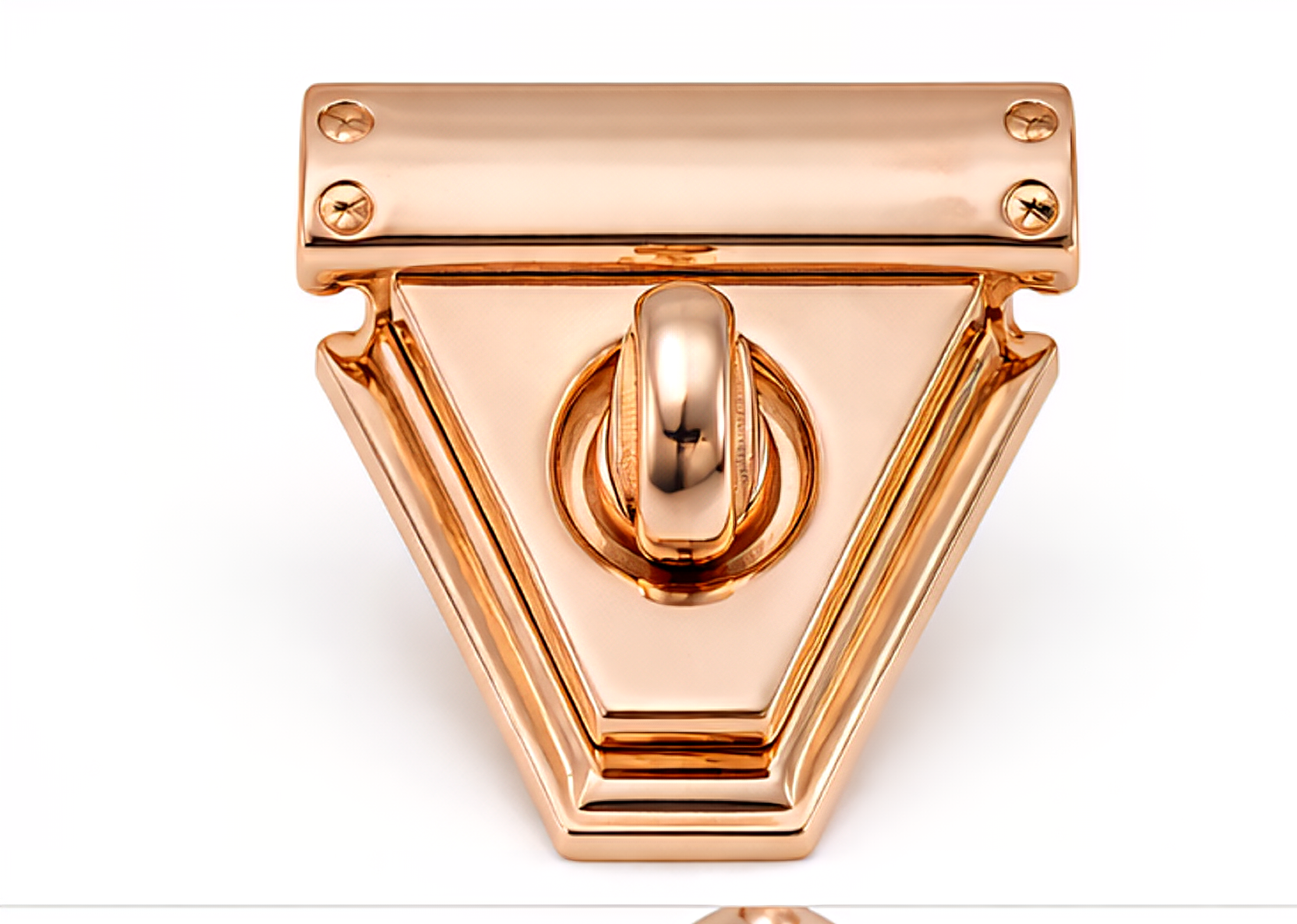 Üçgen Model Çanta Kilidi 10 Adet Metal Çanta Kapağı Kilit Aparatı Füme Gold Gümüş