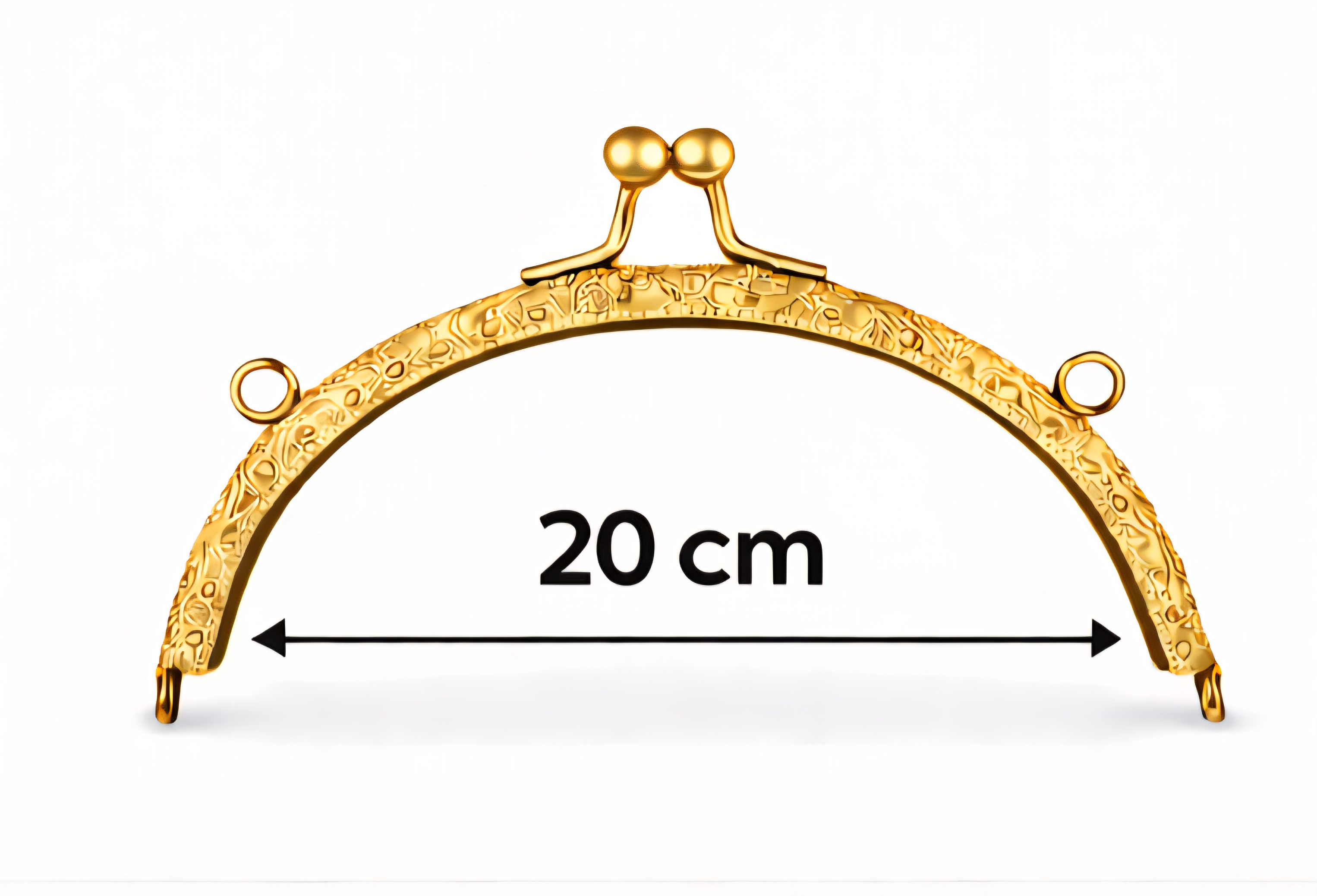 20 Cm Oval Çanta Bursu Metal Dikme Burs - Çanta Yapım Malzemesi, El Yapımı Çanta Aparatı