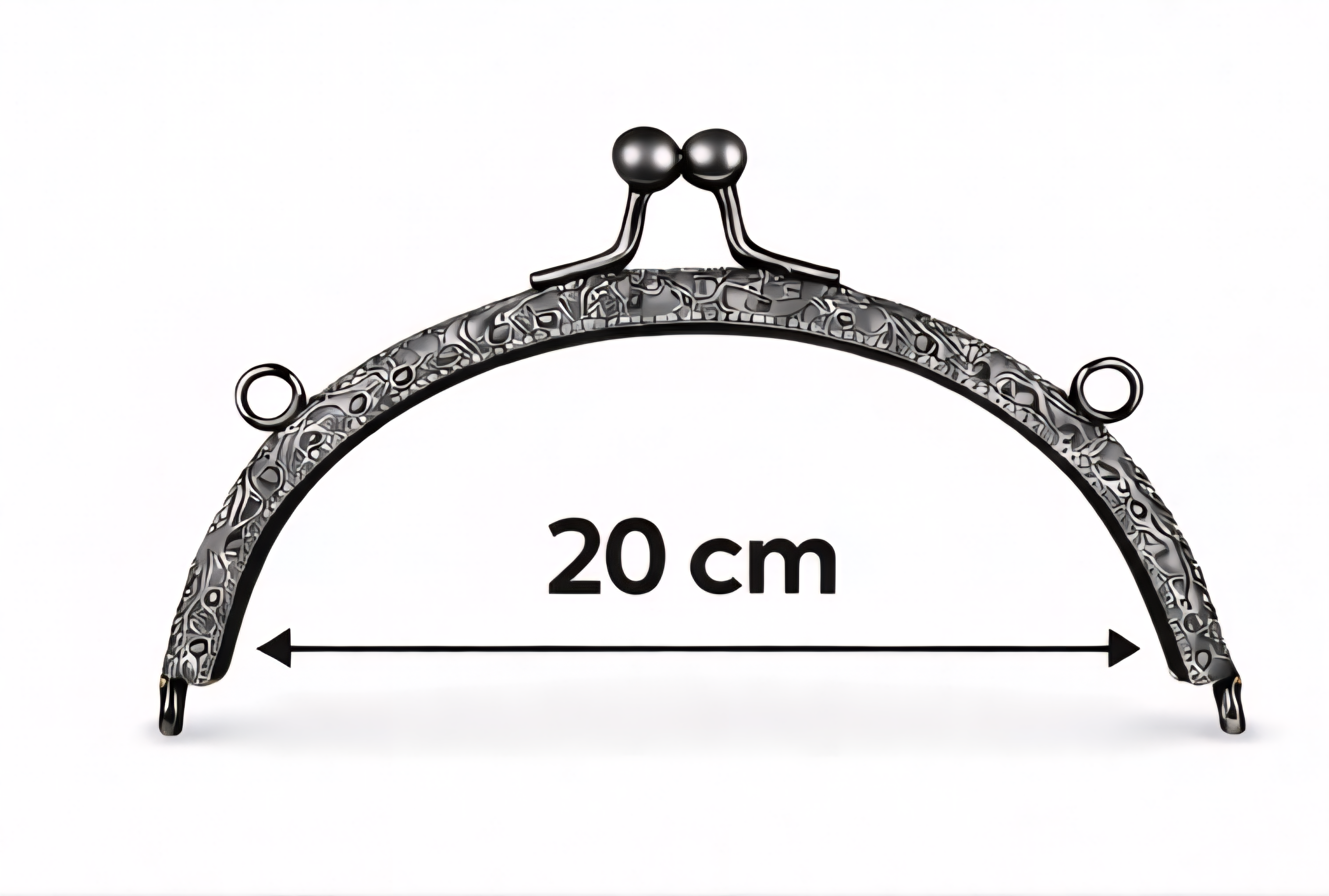 20 Cm Oval Çanta Bursu Metal Dikme Burs - Çanta Yapım Malzemesi, El Yapımı Çanta Aparatı
