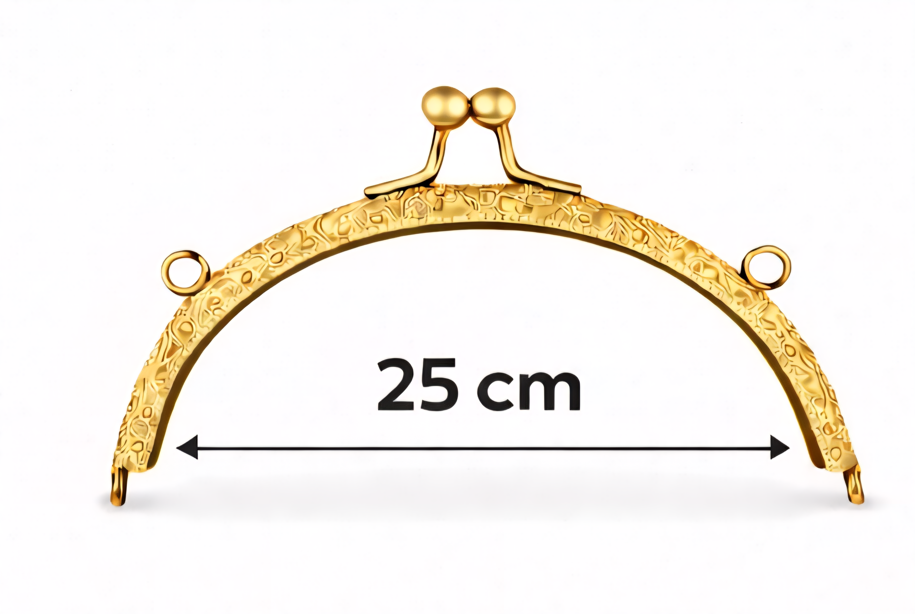 25 Cm Oval Çanta Bursu Metal Dikme Burs - Çanta Yapım Malzemesi, El Yapımı Çanta Aparatı